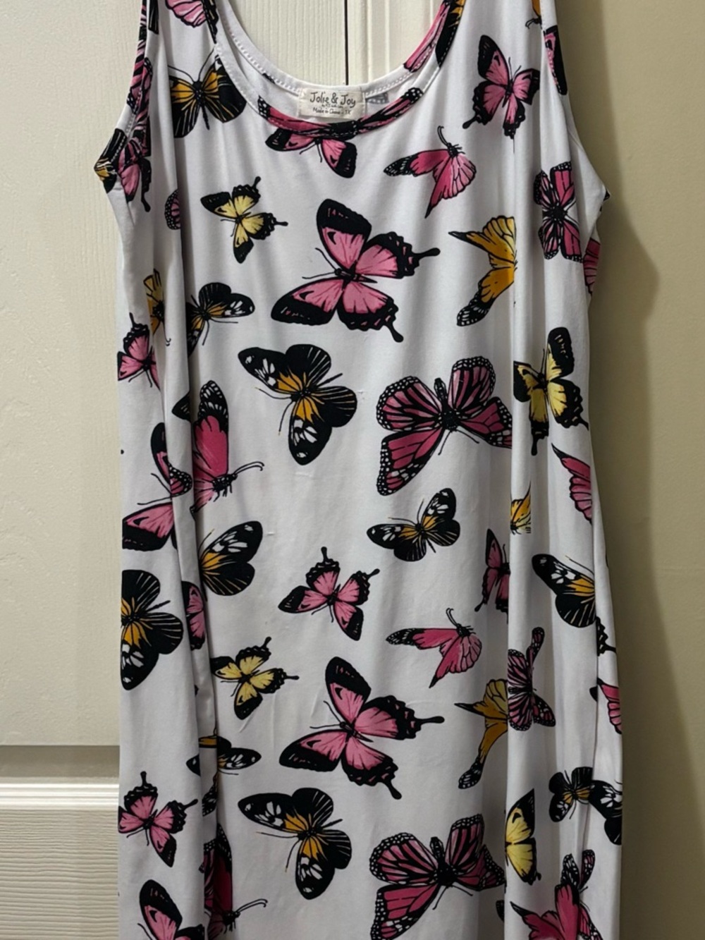 Jolie & Joy Butterfly Print Dress  Size 1xl